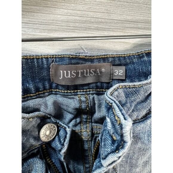 Distressed Denim Jean Shorts With Frayed Hems & Ripped Details Womens Casual Sty - Picture 7 of 7